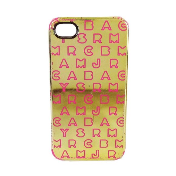 Marc by Marc Jacobs Metallic Gold Signature iPhone 4/4s Phone Case - Picture 1 of 3